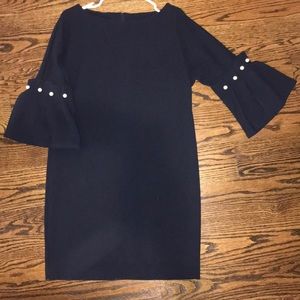 Banana Republic Navy Bell Sleeve dress